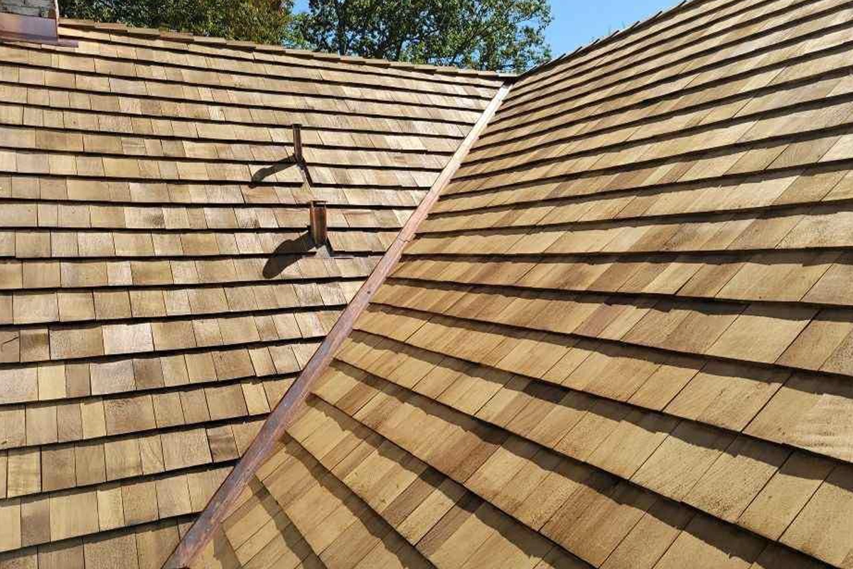 Cedar Wood Shake Roof Replacement by Top Priority Construction Roofing Services